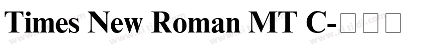 Times New Roman MT C字体转换
